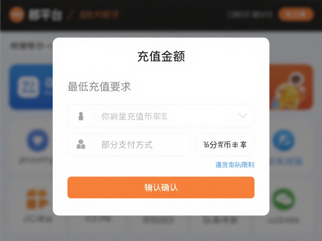 输入充值金额：根据平台的最低充值要求，输入你想要充