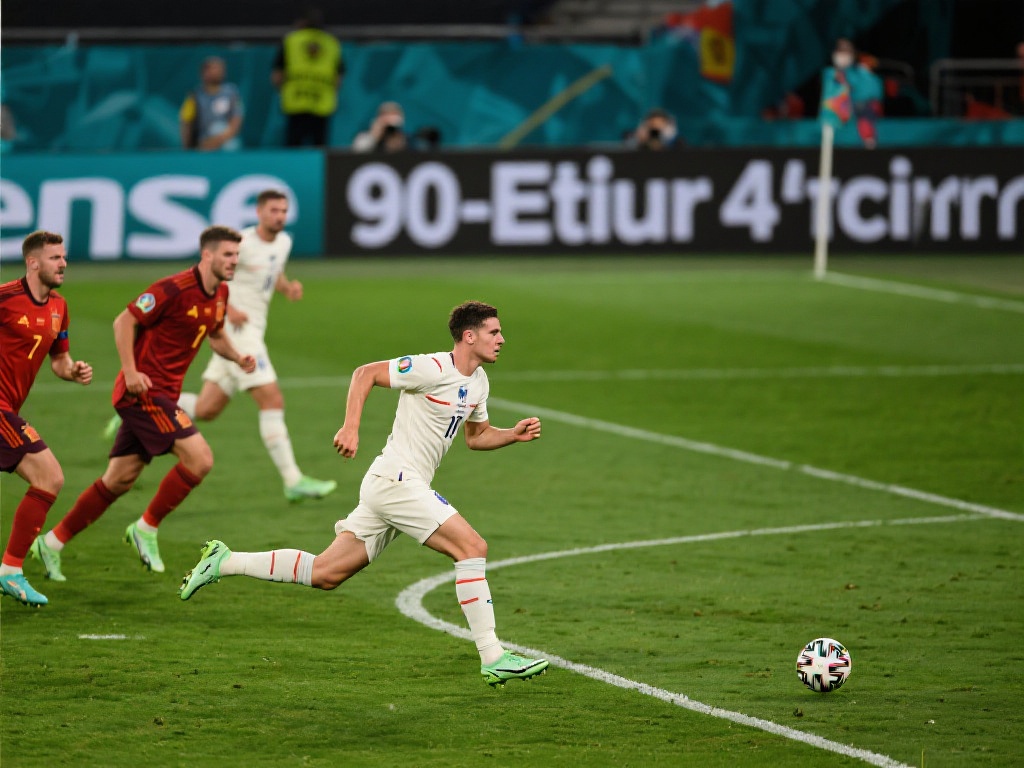 以2020年某场欧洲杯淘汰赛为例，双方在90分钟内