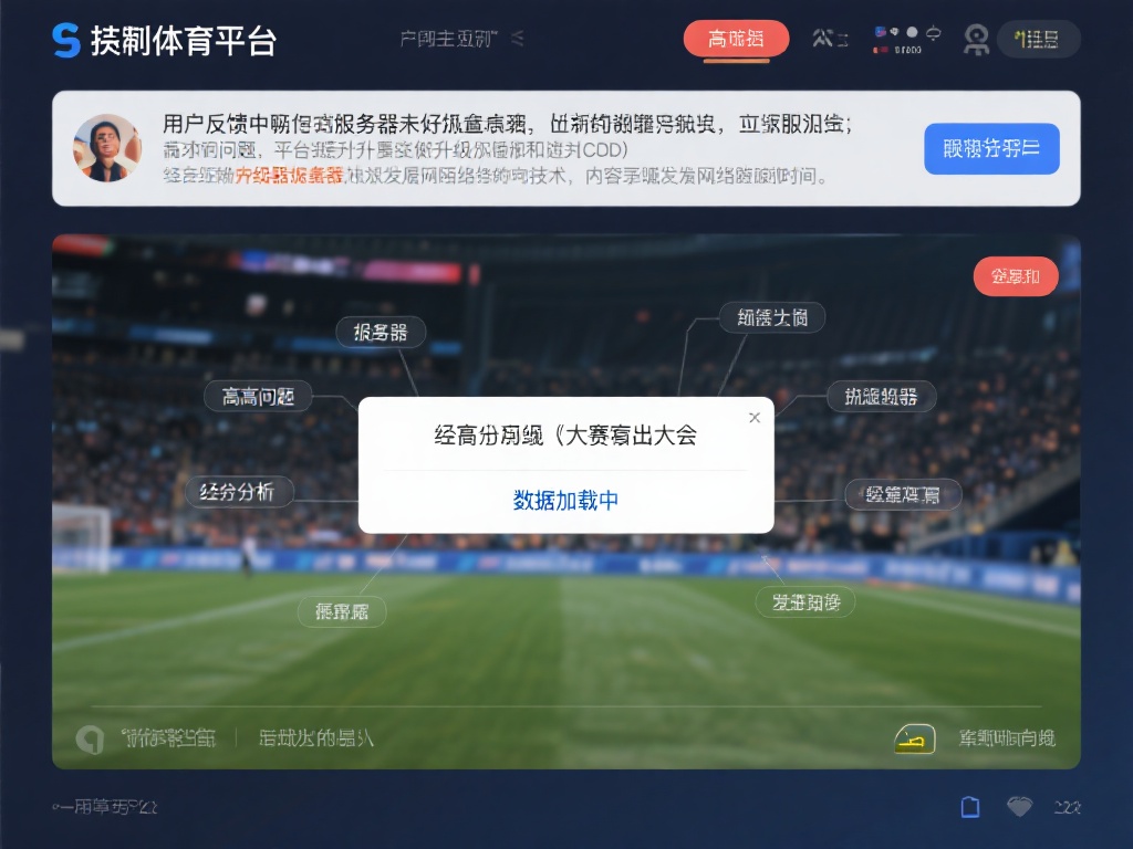 以某体育平台为例，其用户反馈中提到，在高峰期（如重